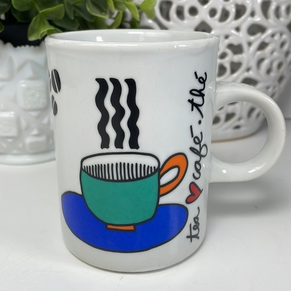 Danesco Mug Coffee Tea Vintage Bright Colours - Picture 10 of 10